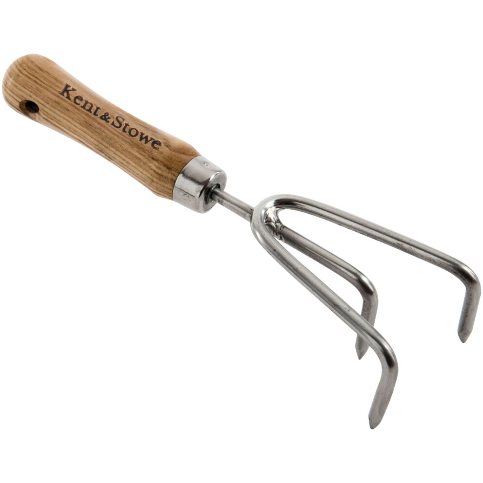 Kent & Stowe Stainless Steel Garden Life Hand 3-Prong Cultivator, Fsc®