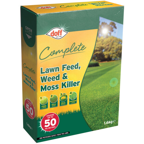 Doff DOFF Complete Lawn Feed, Weed & Moss Killer 1.6kg