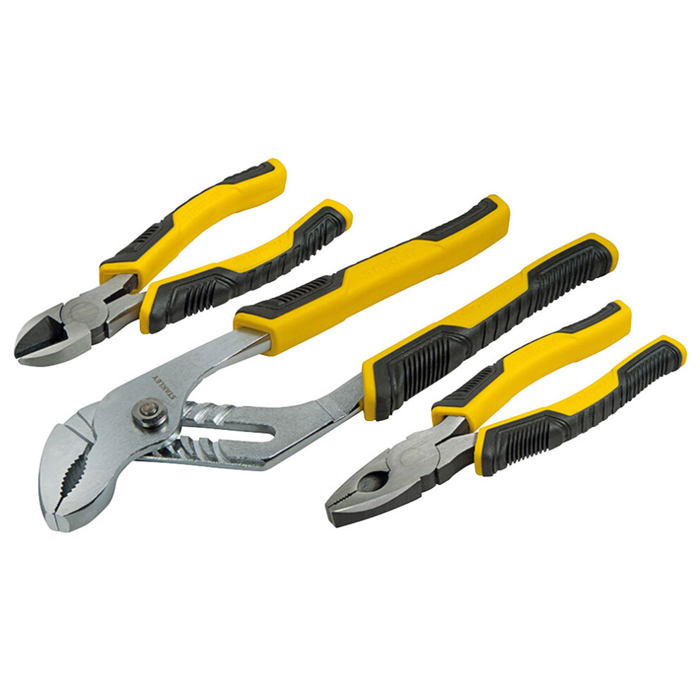 Stanley Tools STHT0-74471 Control Grip Plier Set of 3