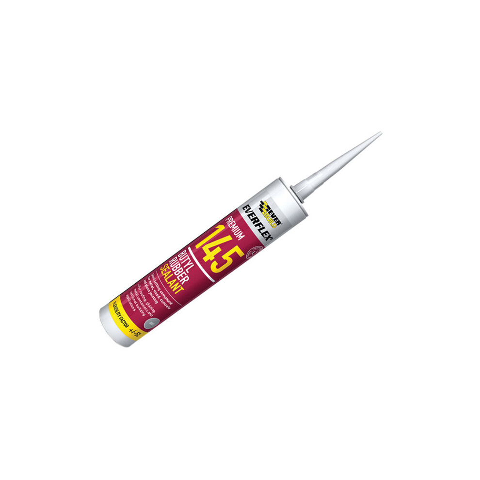Everbuild 145 Butyl Rubber Sealant 300Ml Evb145gy