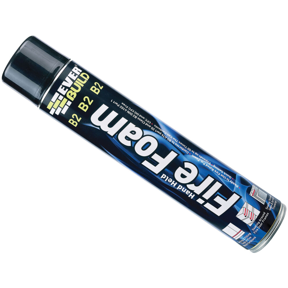 EVERBUILD HAND HELD FIREFOAM, 750ml, (FIRERATED P.U. FOAM, EXPANDS UPTO 50 TIMES) EXPANDING FOAM, B