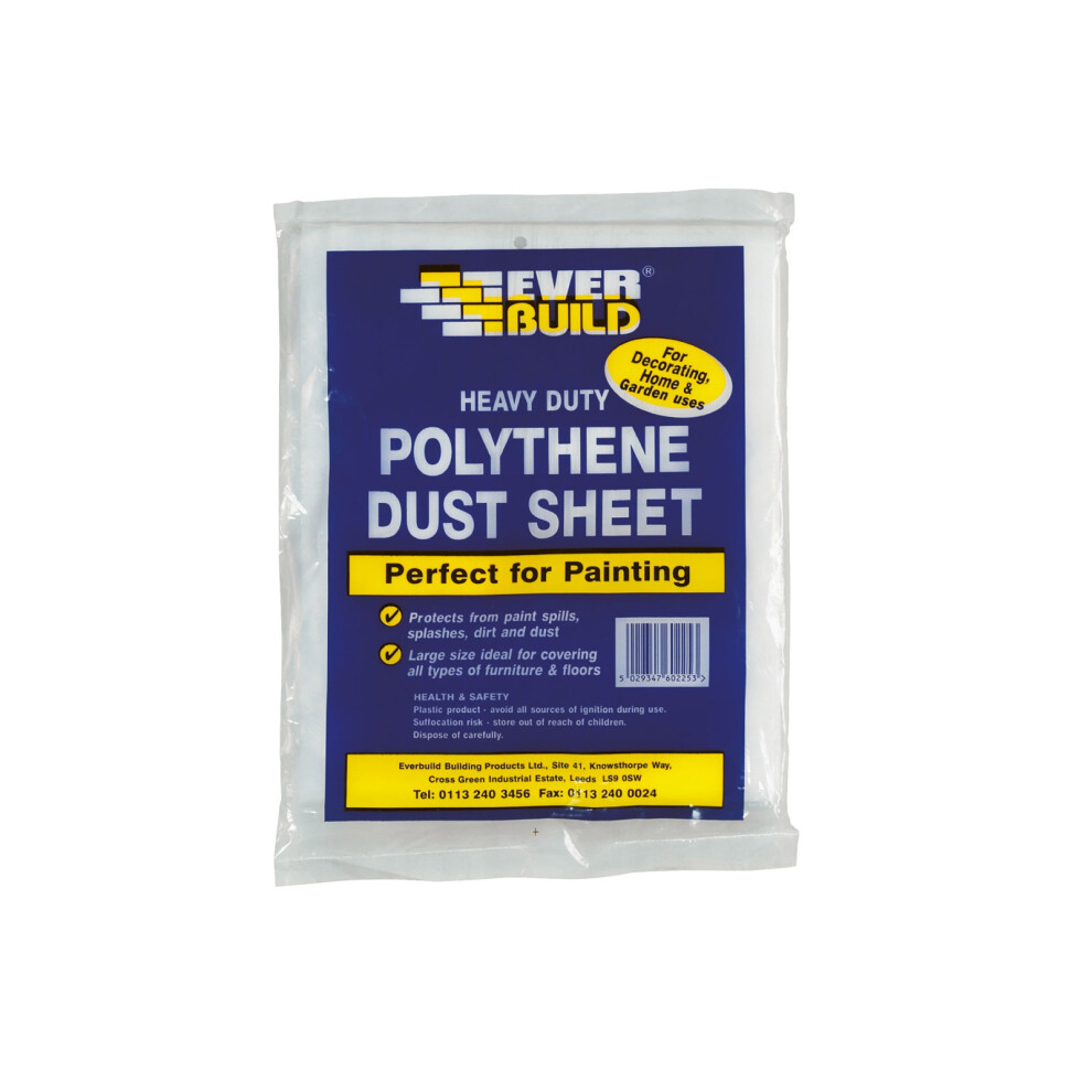 Everbuild POLYDUST Polythene Dust Sheets 12' x 9'