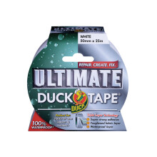 Duck Ultimate Cloth Tape, White - 50 mm x 25 m