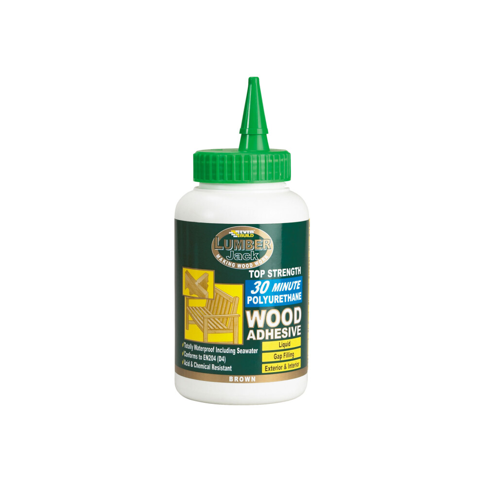 Everbuild Lumberjack 30 Minute Polyurethane Wood Adhesive Liquid