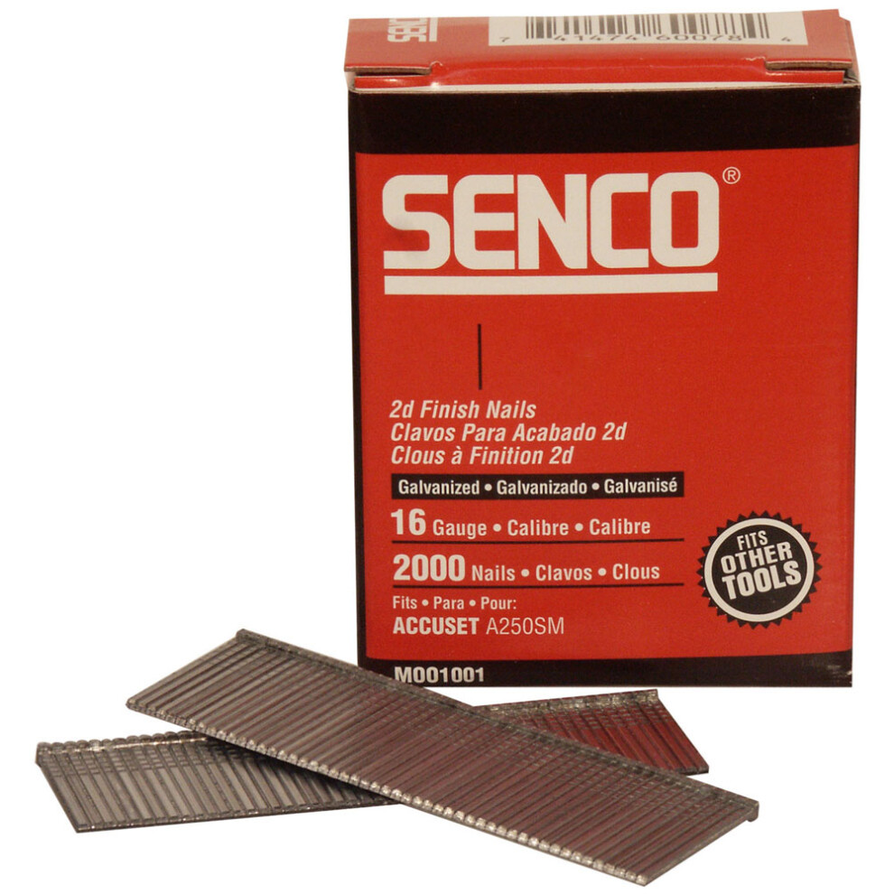 Senco Rx15eaa Straight Brad Nails Galvanised 16G X 32Mm Pack Of 2,000 741474600791