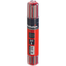 Hultafors Refill Set 650110, 10 Refills (Graphite) for Deep Hole Marker HDM in Practical Dispenser Packaging with Clip (Graphite)