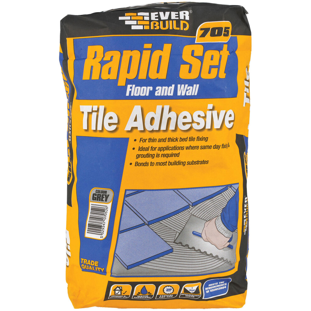 Everbuild 705 Rapid Set Tile Mortar 20kg