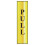 Scan Pull Vertical - Polished Brass Effect 50 x 200mm SCA6034 1