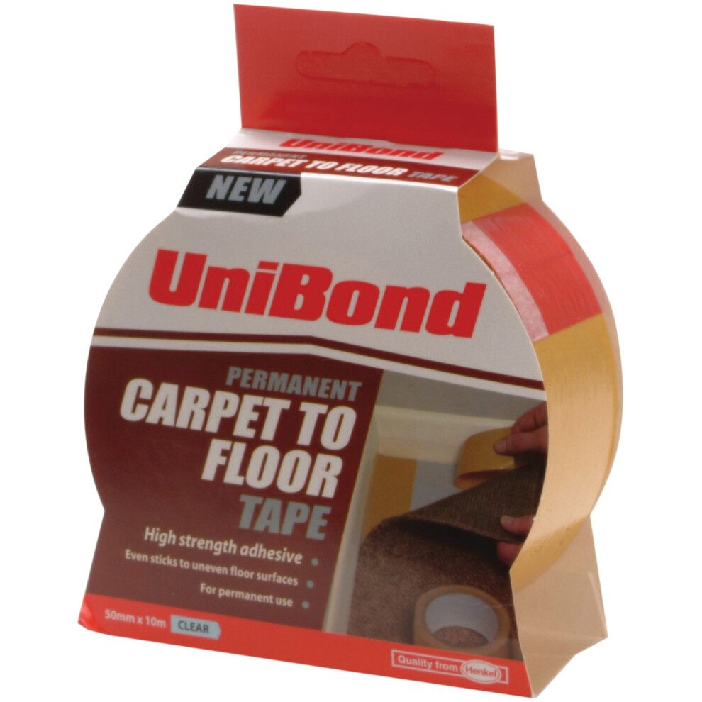 Unibond 1667748 Carpet Tape Permanent 50mm x 10m