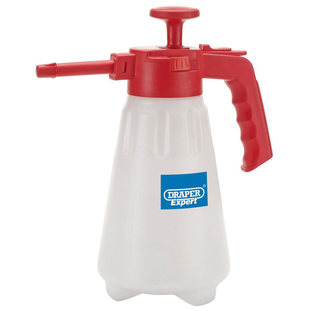 Draper Tools Expert Pump Sprayer Handheld Bottle Fluid Waterer 2.5 L Red 82459