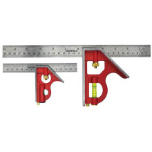 Faithfull Combination Square Twin Pack 150mm (6in) &amp; 300mm (12in)