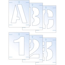 Scan Letter & Number Stencil Kit 50mm SCA9404