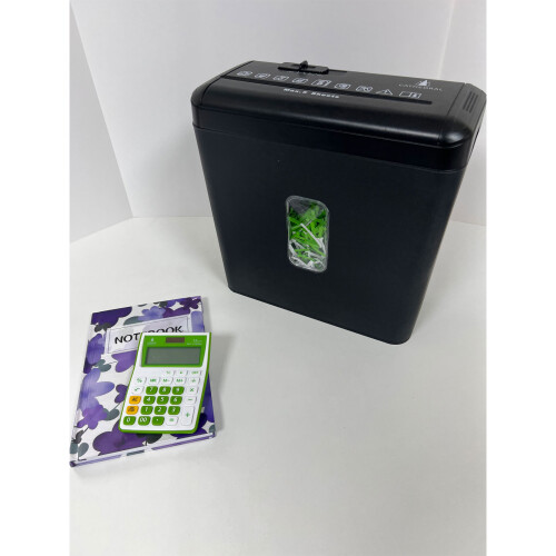 Cross cut shredder 5 sheets 10 litre capacity mesh bin 2