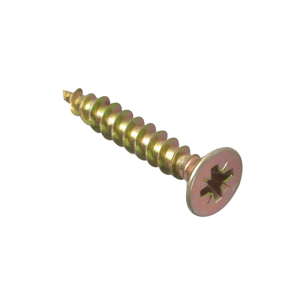 Forge MPS525Y Multi-Purpose Pozi Screw CSK ST ZYP 5.0 x 25mm Box of 200