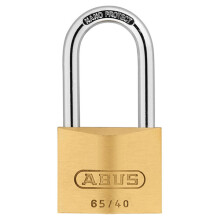 ABUS KA12639 65/40HB40 40mm Brass Padlock 40mm Long Shackle Keyed 6406