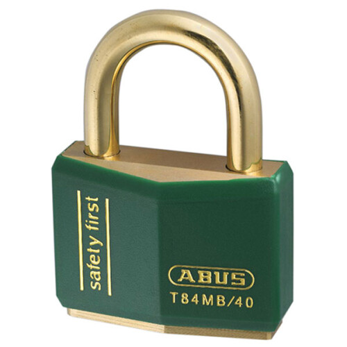 Abus ABUS KA37823 T84MB/40 40mm Green Safety First Rustproof Padlock Keyed 8403