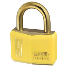 ABUS KA37822 T84MB/40 40mm Yellow Safety First Rustproof Padlock Keyed 8402