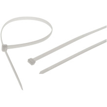 Faithfull FAICT600WHD Heavy-Duty Cable Ties White 600mm x 9mm Pack of 10