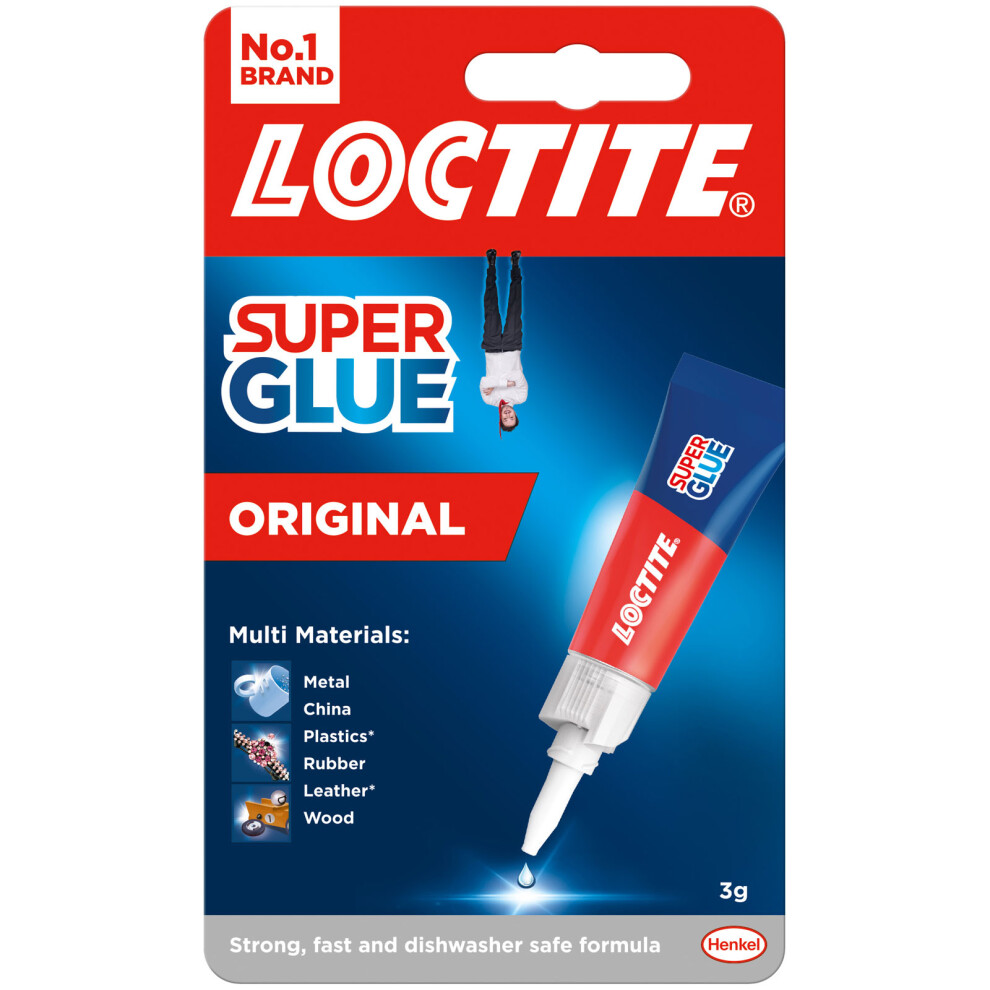 Loctite Super Glue Liquid, Tube 3G