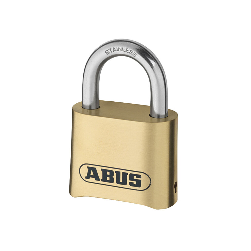 Waterproof Combination Padlock - Brass - 4 Wheel - 50mm