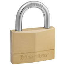 150EURD Key Padlock with Brass Body, Gold, 6,8 x 5 x 1,4 cm