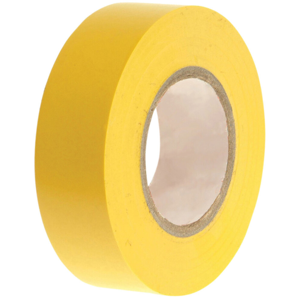 Faithfull FAITAPEPVCY PVC Electrical Tape Yellow 19mm x 20m