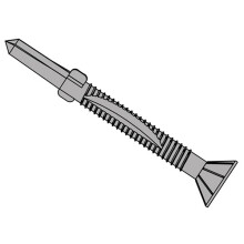 Forgefix TFCUWWSD55100H TechFast Timber to Steel CSK/Wing Screw No.5 Tip 5.5 x 100mm Box 100