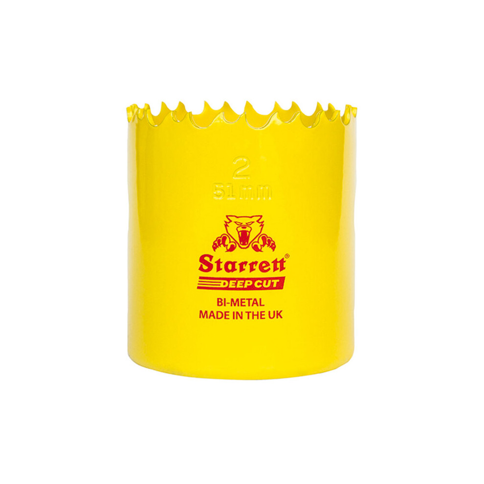 Starrett DCH0134 Deep Cut Bi Metal Holesaw 44mm