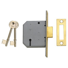 Union Y-2177-SC-3.00 3 Lever Mortice Deadlock Satin Chrome 77.5mm 3in Visi