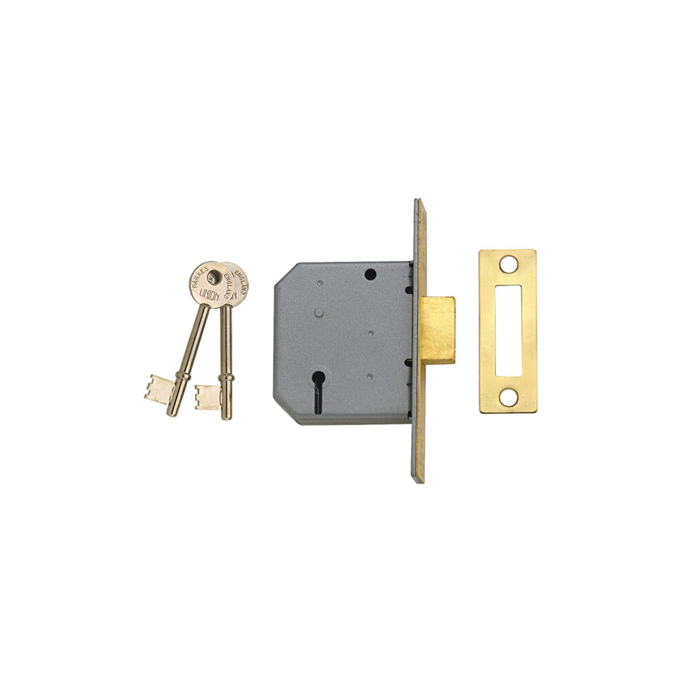 Union Y-2177-Sc-3.00 3 Lever Mortice Deadlock Satin Chrome 77.5Mm 3In Visi 5011802000537