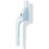 Yale Locks P-YWHLCK40L-WH White Offset Locking PVCu Window Handle Left 1