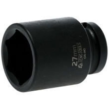 Teng Impact Socket Hexagon 6 Point 1/2in Drive 27mm