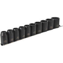Teng 9121 9121 Impact Socket Set of 10 Metric 1/2in Drive
