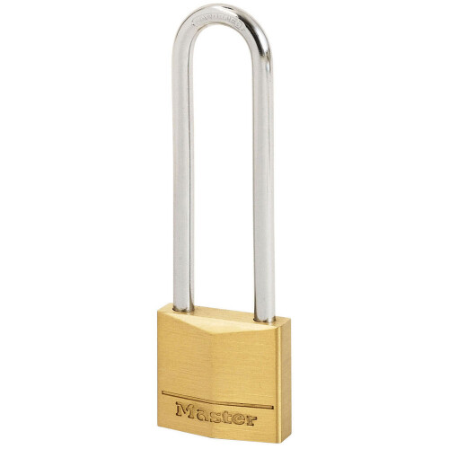 Master Lock Master Lock 150LJ Solid Brass 50mm Padlock 5 Pin - 64mm Shackle