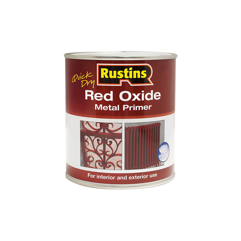 Rustins REDOW250 Quick Dry Red Oxide Metal Primer 250ml