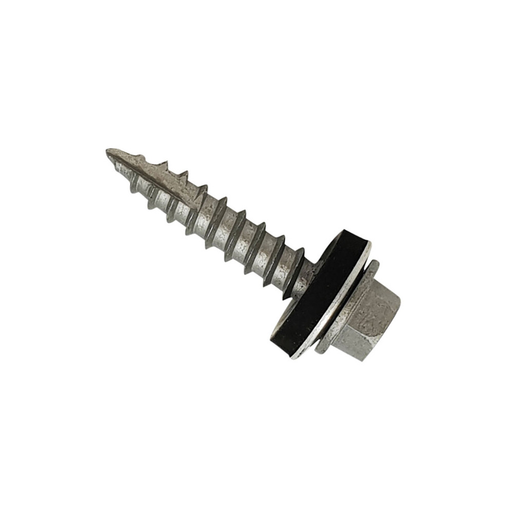 Forgefix TFHW16GP63100 TechFast Metal Roofing to Timber Hex Screw T17 Gash Point 6.3 x 100mm Box 100