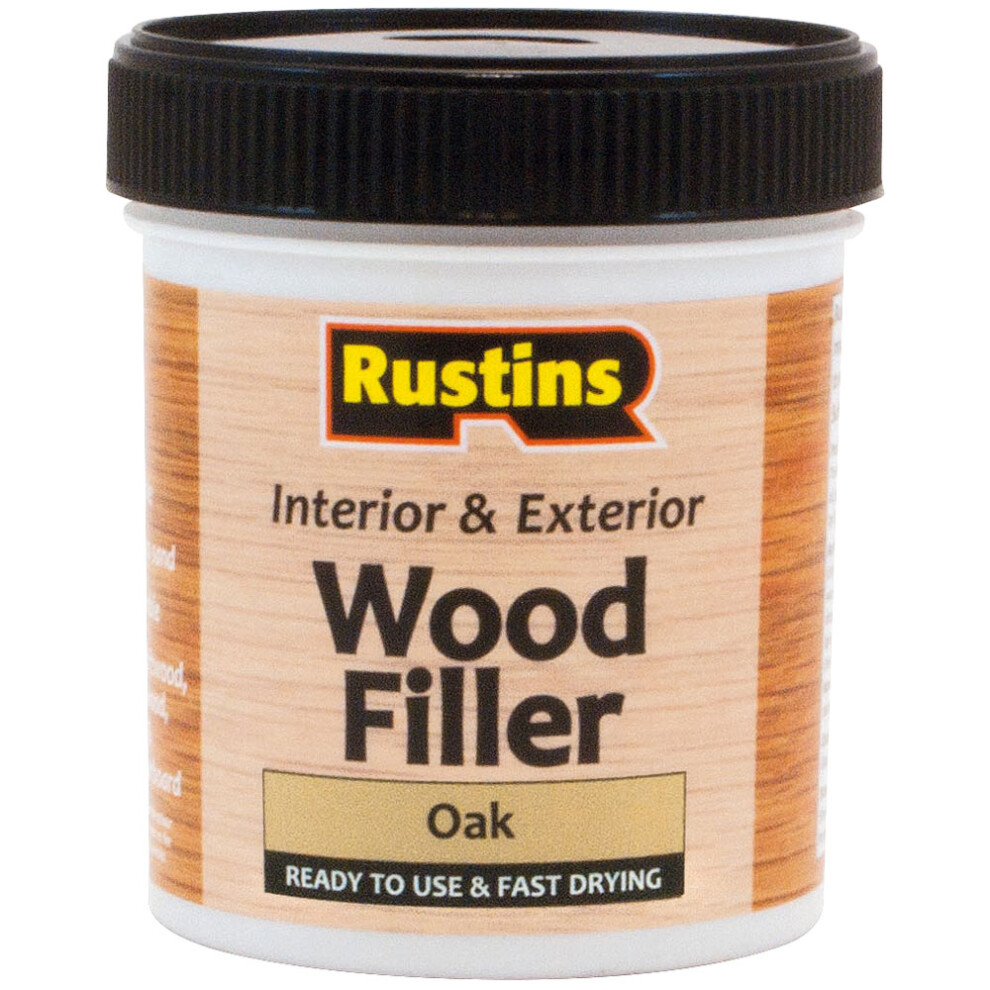 Rustins Awooo250 Acrylic Wood Filler, Oak, 250 Ml