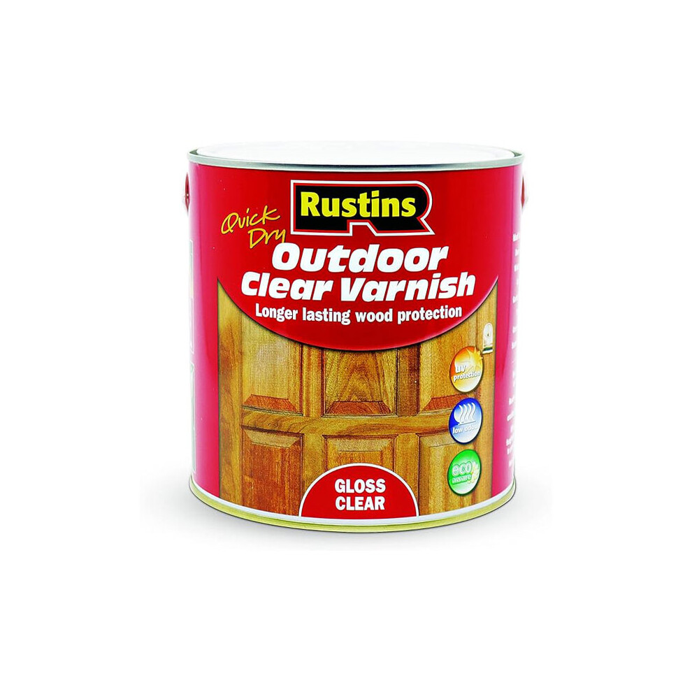 Rustins EAVG2500 Exterior Varnish Clear Gloss 2.5 Litre