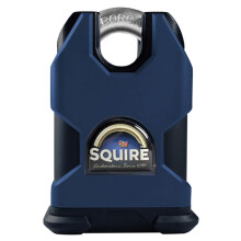 Squire HSQSS80CS Stronghold Solid Steel Padlock 80mm Closed Shackle CEN6 Boxed