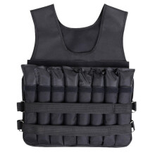 Workout Weighted Vest for Men and Women, Adjustable Weight, Exercise, Training, Fitness (Black)