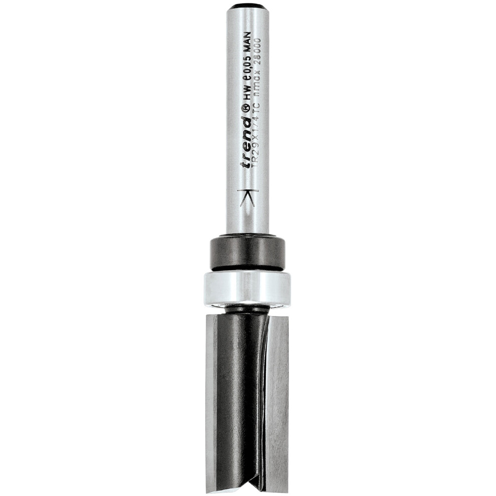 Trend Tr29x1/4Tc Tr29 X 1/4 Tct Shank Mounted Bearing Guided Profiler 12.7 X 25.4Mm