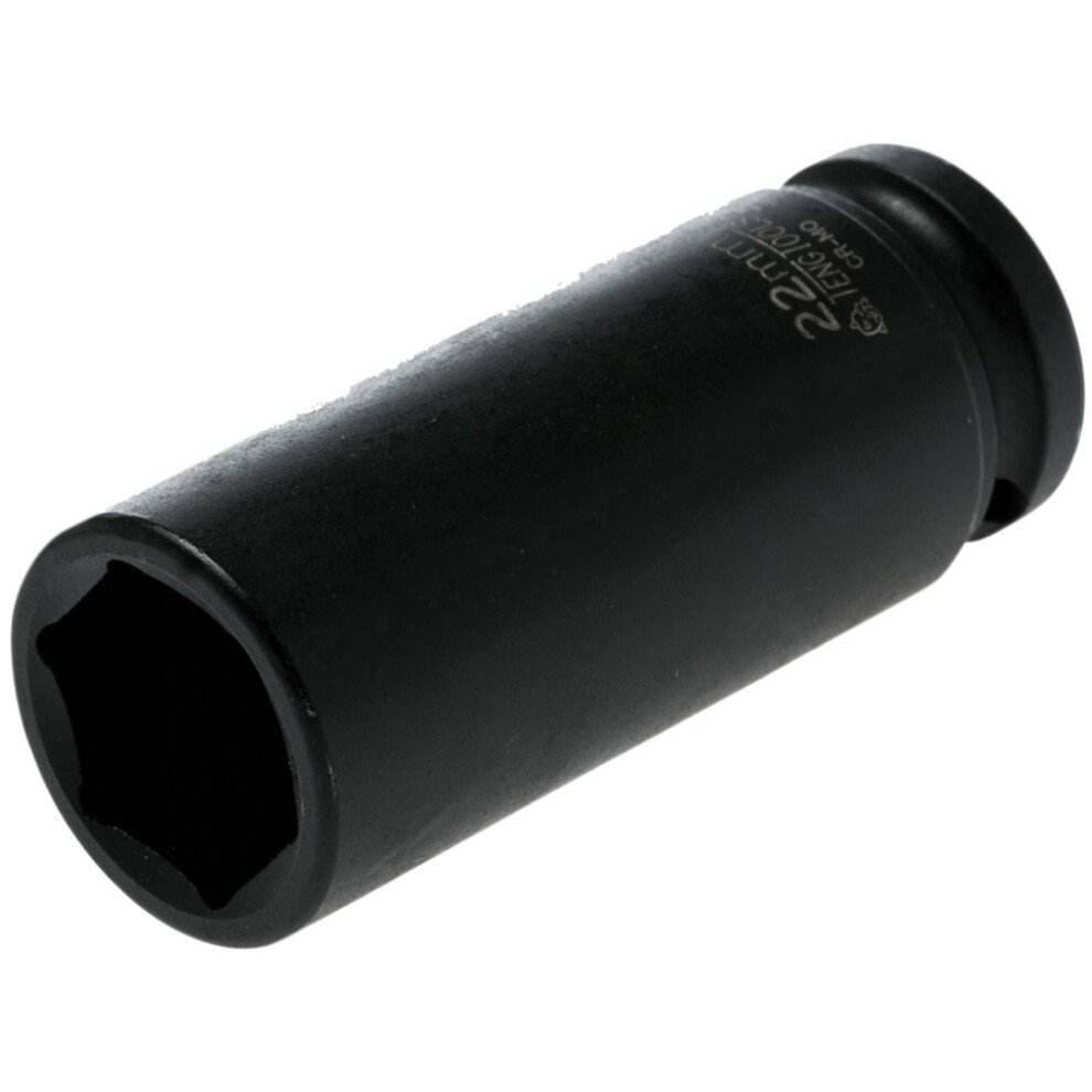 Teng Deep Impact Socket Hexagon 6 Point 1/2In Drive 22Mm 5020385126800
