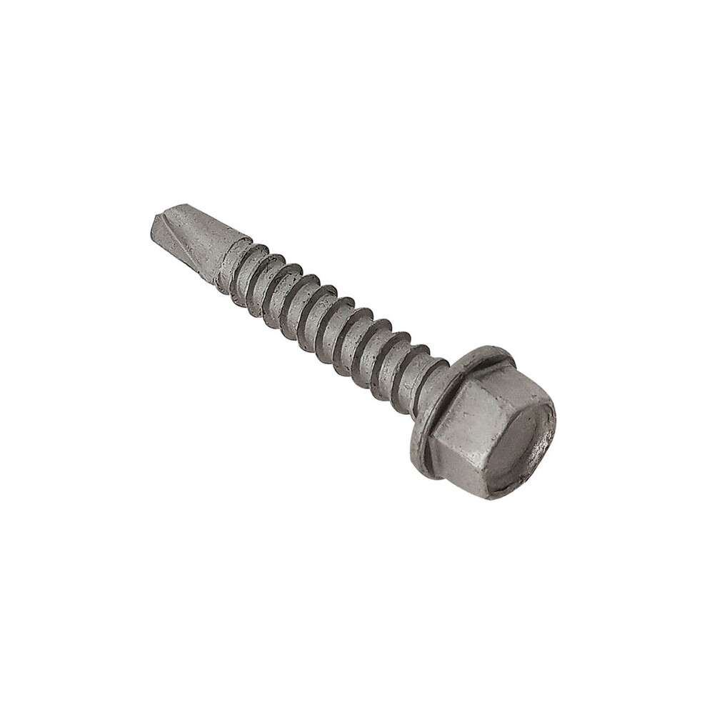 Forgefix TFHUWSD55100L TechFast Roofing Sheet to Steel Hex Screw No.3 Tip 5.5 x 100mm Box 100