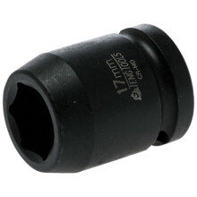 Teng Impact Socket Hexagon 6 Point 1/2in Drive 17mm