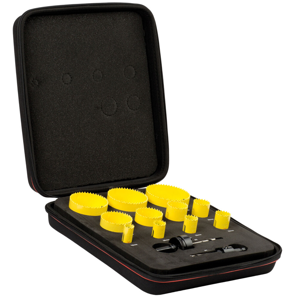Starrett KFC11021 Deluxe Electricians Hole Saw Kit (13-Piece)
