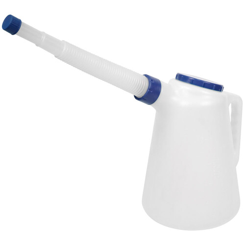Sealey Oil Container with Blue Lid & Flexible Spout 5L