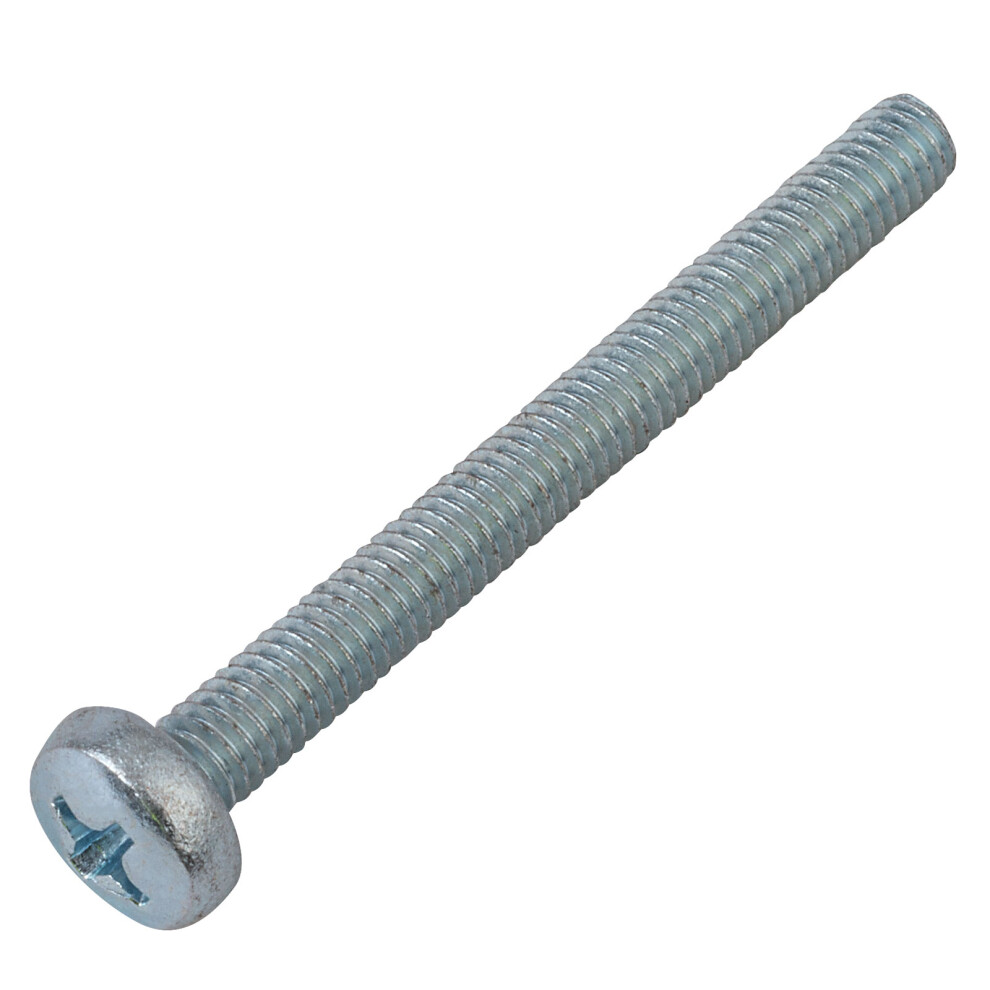 Forge 25MSPH440 Machine Screw Pozi Pan Head ZP M4 x 40mm Bag of 25