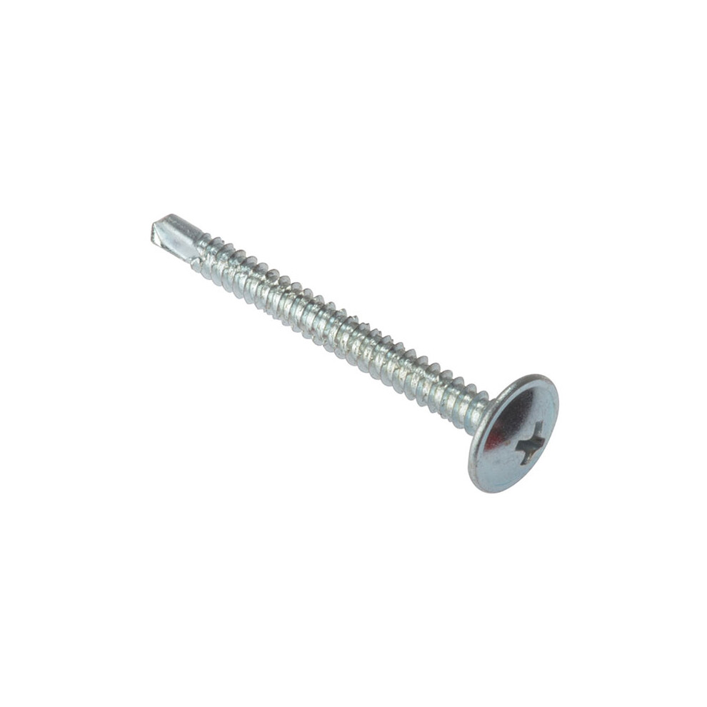 Forgefix Forge 100Bps48100zp Baypole Self-Drill Screw Phillips Wafer Head Zpâ 4.8Â Xâ 100Mmâ Box Of 100
