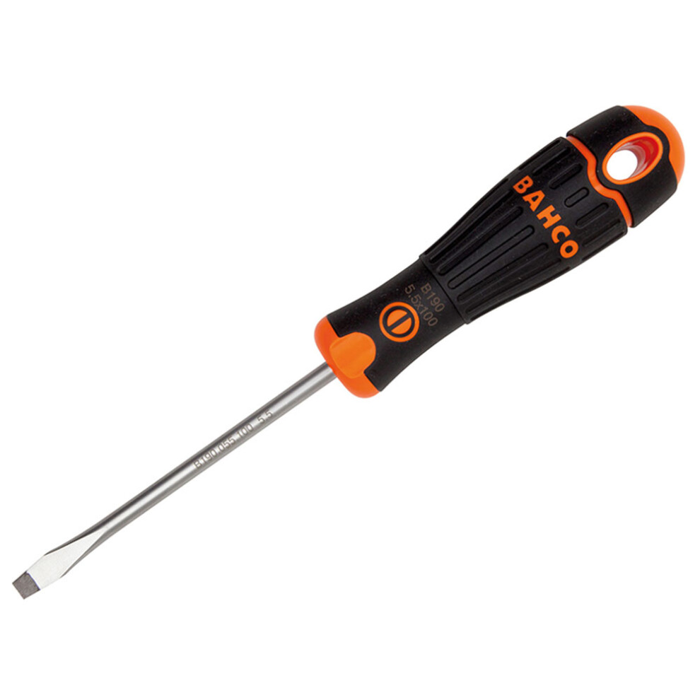 Bahco B190.040.100 BAHCOFIT Screwdriver Slotted Flared Tip 4 x 0.8 x 100mm