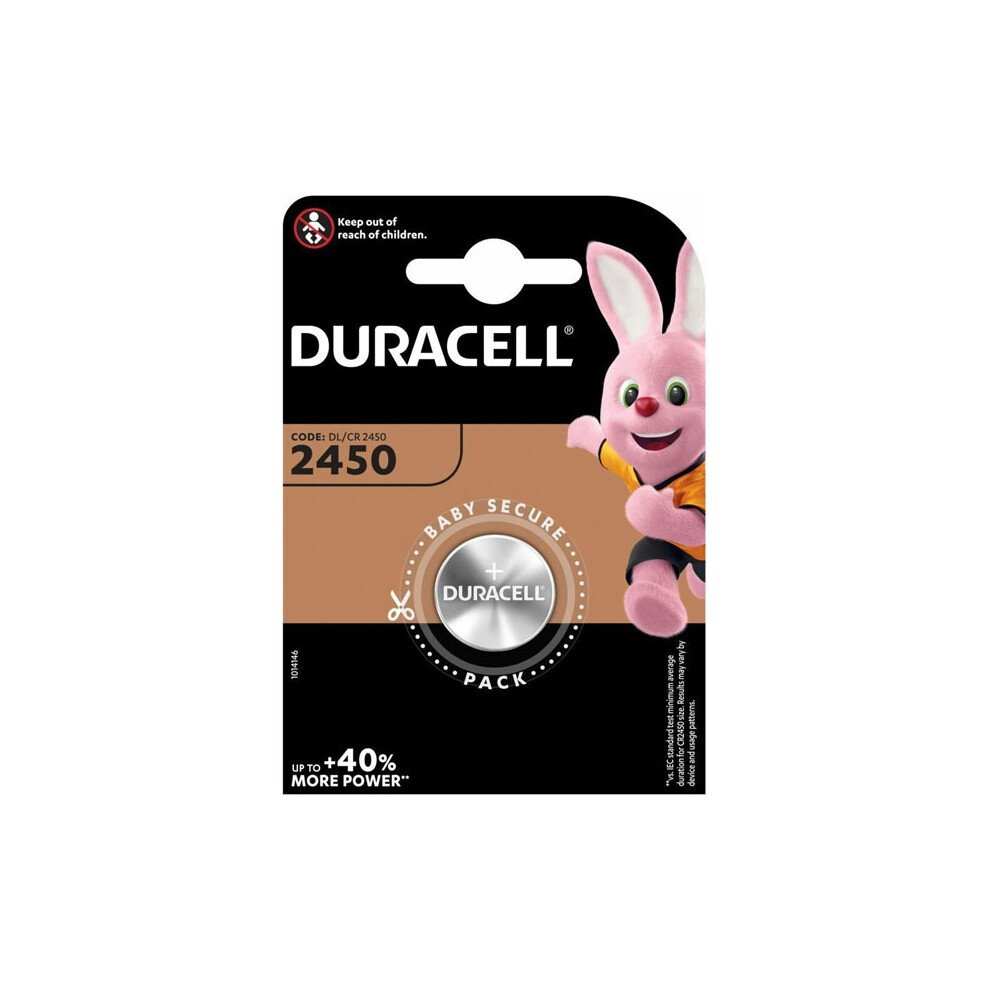 Duracell DL2450 Lithium 3V non-rechargeable battery